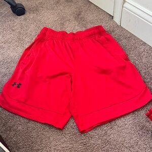 Under Armour Scarlet Sports Shorts